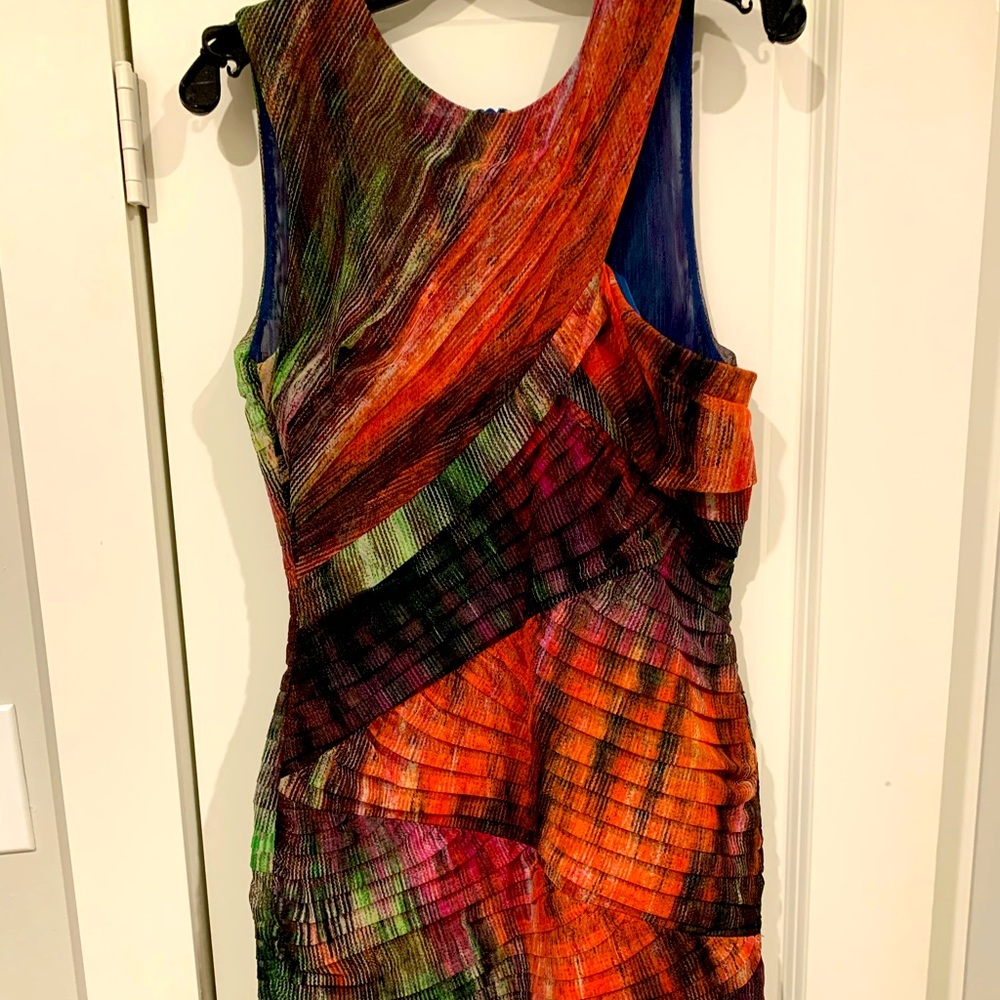 BCBG fitted cut out dress